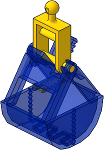 ~_Crane Grab Jaws Yellow/Trans Dark Blue (Complete) (Obsolete) ~_Crane Grab Jaws Yellow/Trans Dark Blue (Complete) (Obsolete)