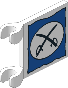 ~_Flag  2 x  2 with Cavalry Logo Pattern White (Obsolete)