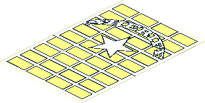 Sticker 5.4 x 3.6 with "Sheriff" and Star Sticker 5.4 x 3.6 with "Sheriff" and Star