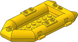 ~_Boat Inflatable 12 x  6 x  1.333 (Complete) Yellow (Obsolete)