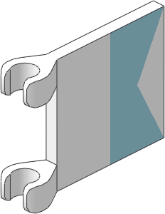 ~_Flag  2 x  2 with Diver Pattern White (Obsolete)