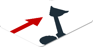 Sticker  1 x  0.8 Shovel Arm Up
