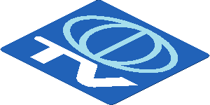 Sticker  2.1 x  2.3 with Town TV Logo