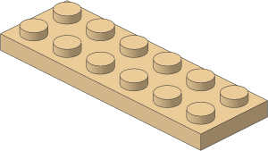 ~_Plate  2 x  6 Tan (Obsolete)