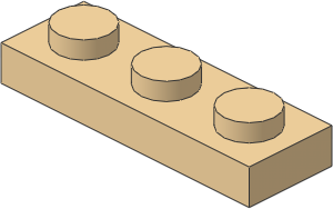 ~_Plate  1 x  3 Tan (Obsolete)
