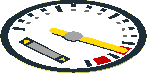 Sticker 1.9 x 1.9 Round Speedometer Sticker 1.9 x 1.9 Round Speedometer