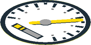 Sticker 1.9 x 1.9 Round Tachometer Sticker 1.9 x 1.9 Round Tachometer