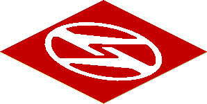 Sticker 1.8 x 1.8 with Stylised White "LT" in Ellipse on Red Background Sticker 1.8 x 1.8 with Stylised White "LT" in Ellipse on Red Background