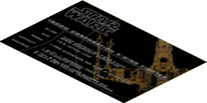 Sticker  8 x 12 with UCS X-Wing Fighter