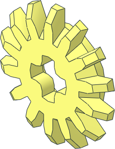Technic Gear 14 Tooth Bevel Technic Gear 14 Tooth Bevel