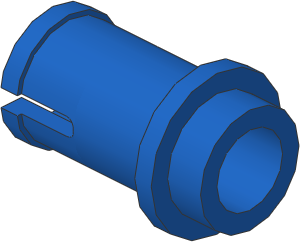 ~_Technic Pin 1/2 Blue (Obsolete)