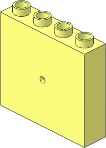 ~Duplo Brick  1 x  4 x  3 with Small Hole