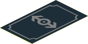 Sticker  2.8 x  1.6 with Silver Train Logo and Frame on Black Background