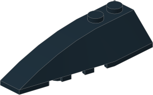 ~_Wedge  2 x  6 Double Left Black (Obsolete)