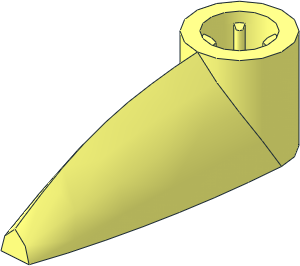 Technic Tooth  1 x  3 with Axlehole with Rounded Bottom Cavity