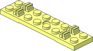 Train Track Sleeper Plate  2 x  8 without Cable Grooves