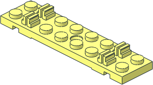 Train Track Sleeper Plate  2 x  8 with Cable Grooves