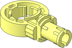 Technic Pin with Friction with Click Rotation Ring