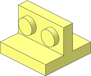 Bracket  2 x  2 -  1 x  2 Up Centred