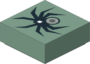 ~_Tile  1 x  1 with Spider Pattern [378] (Obsolete)