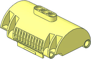 Technic Cylinder Half  3 x  5 x  8 with Pin Holes