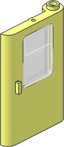 Train Door 1 x 4 x 5 Right with TransClear Glass Train Door 1 x 4 x 5 Right with TransClear Glass