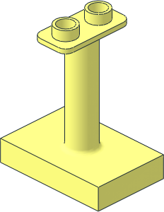 Duplo Support Column  2 x  3 x  3 with  2 Top Studs