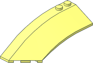 =Slope Brick Round 3 x 8 x 2 Left =Slope Brick Round 3 x 8 x 2 Left