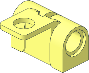 Minifig Backpack with Horizontal Pin Holes