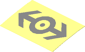 =Sticker  1.2 x  1.9 with Silver Train Logo (Formed)