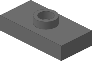 ~_Plate  1 x  2 with 1 Stud Dark Bluish Grey (Obsolete)