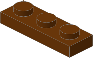 ~_Plate  1 x  3 Reddish_Brown (Obsolete) ~_Plate  1 x  3 Reddish_Brown (Obsolete)