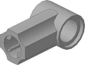 ~_Technic Angle Connector #1 Light Bluish Grey (Obsolete)