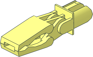 Arm Piece with Closed Grab Jaw Straight Arm Piece with Closed Grab Jaw Straight