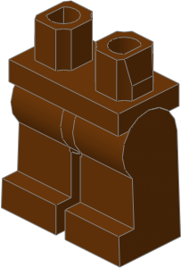 ~_Minifig Hips and Legs (Complete) Reddish Brown (Obsolete) ~_Minifig Hips and Legs (Complete) Reddish Brown (Obsolete)