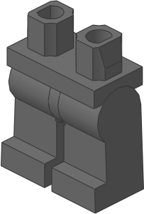 ~_Minifig Hips and Legs (Complete) Dark Stone (Obsolete) ~_Minifig Hips and Legs (Complete) Dark Stone (Obsolete)