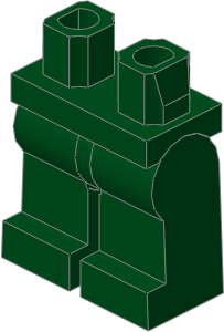 ~_Minifig Hips and Legs (Complete) Dark Green (Obsolete) ~_Minifig Hips and Legs (Complete) Dark Green (Obsolete)