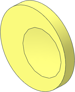 Disc with Dimple Offset and Peg