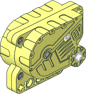 Technic Motor Pull Back  5 x  7 x  3 Type 6 (Complete)