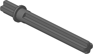 ~_Technic Axle 5.5 With Stop Dark Bluish Grey (Obsolete)