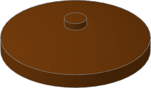 ~_Dish 4 x 4 Inverted Reddish_Brown (Obsolete) ~_Dish 4 x 4 Inverted Reddish_Brown (Obsolete)