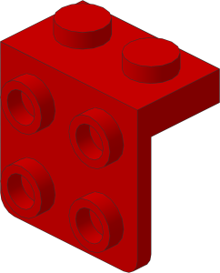~_Bracket  1 x  2 -  2 x  2 Red (Obsolete)