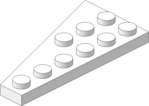 ~_Wing  3 x  6 Right White (Obsolete)