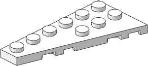 ~_Wing  3 x  6 Left White (Obsolete)