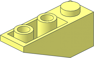 Slope Brick 33  3 x  1 Inverted with Notch and Thick Front