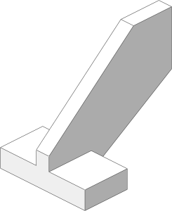 ~_Tail  2 x  3 x  2 Fin White (Obsolete)