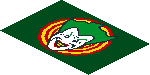 Sticker  2.5 x  3.6 with Joker Face