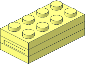 Electric Brick 2 x 4 with USB Flash Drive 16GB (Retracted) Electric Brick 2 x 4 with USB Flash Drive 16GB (Retracted)