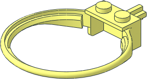 Brick  1 x  2 with Hoop and Axle