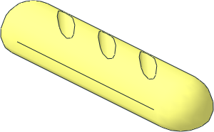 Minifig Food French Bread